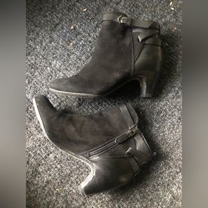 Sam edelman suede leather booties